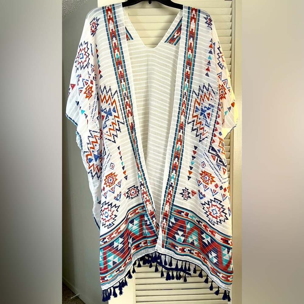 Aztec Print Kimono
